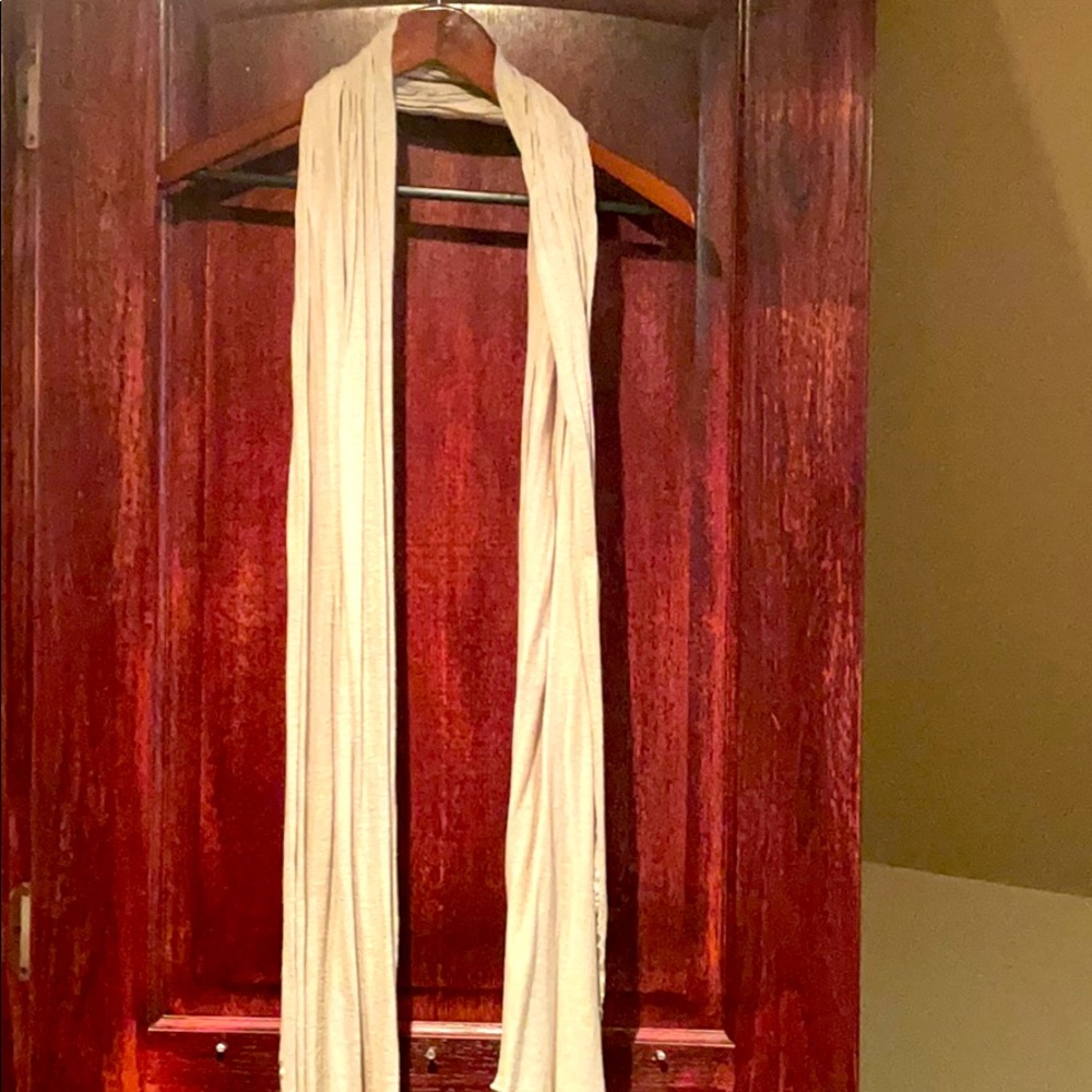 Lightweight beige scarf